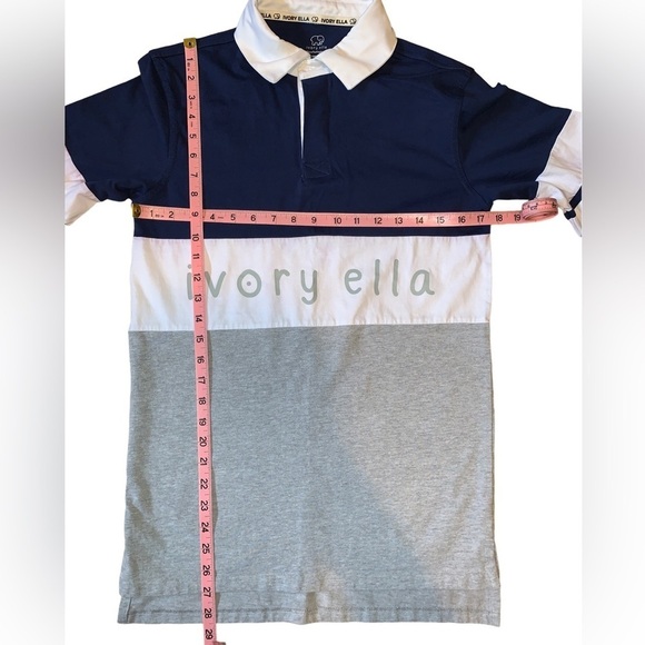 IVORY ELLA LONG SLEEVE POLO - Picture 3 of 4